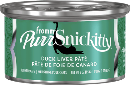 Fromm Purrsnickitty Duck Liver Pate Canned Cat Food, 3 oz