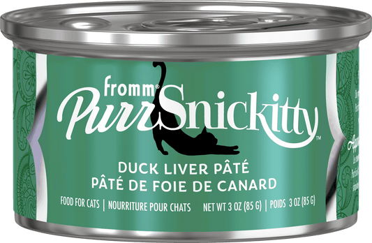 Fromm Purrsnickitty Duck Liver Pate Canned Cat Food, 3 oz