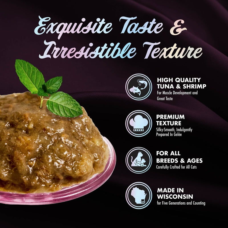 Fromm Purrsnickitty Tuna & Shrimp Entrée in Gelée Canned Cat Food, 3 oz