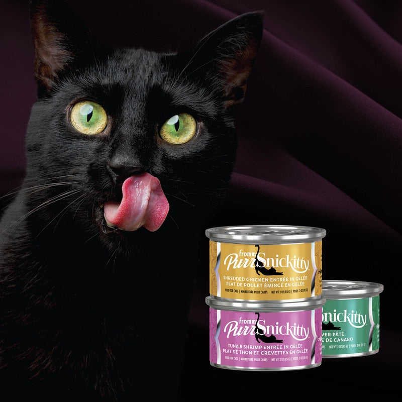 Fromm Purrsnickitty Tuna & Shrimp Entrée in Gelée Canned Cat Food, 3 oz