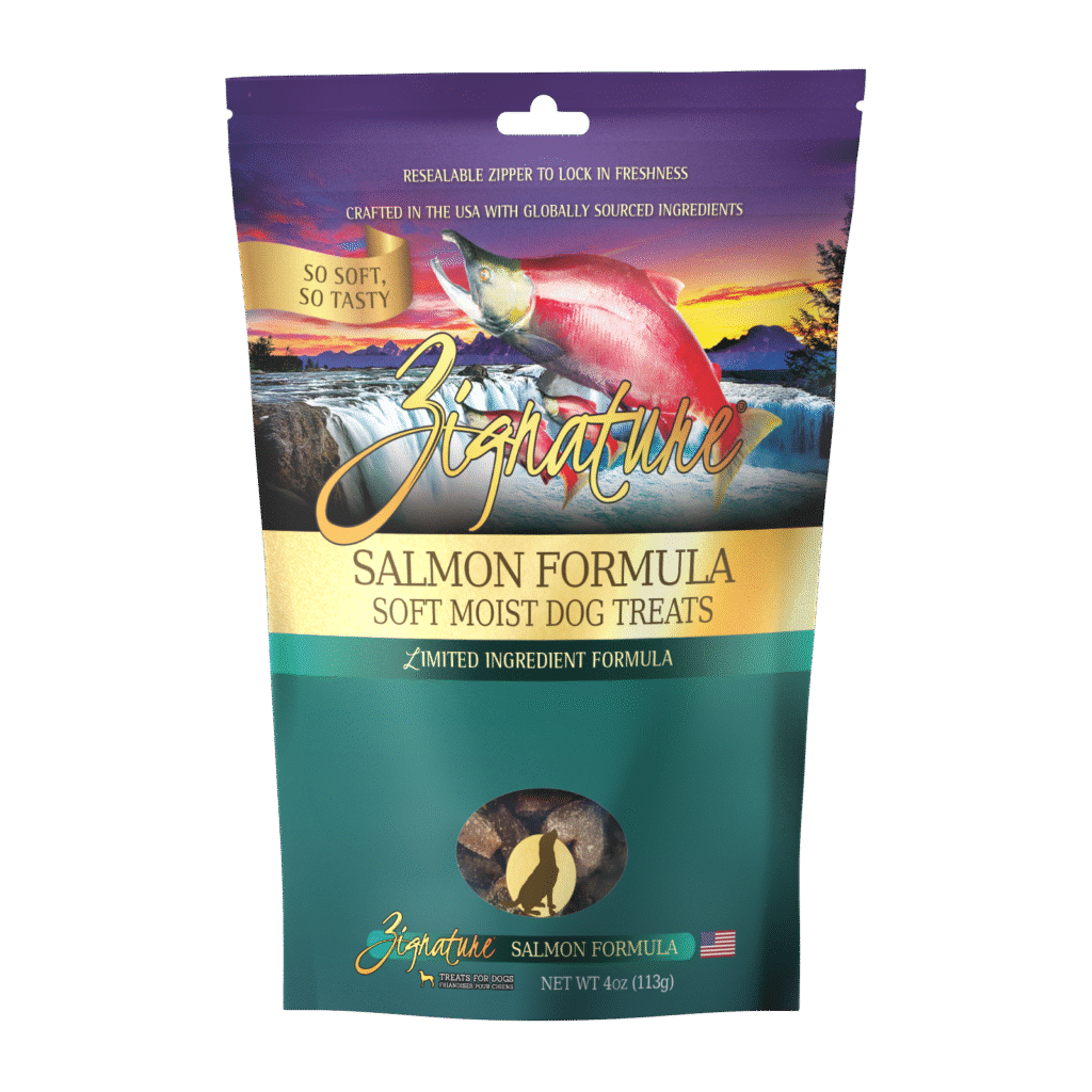 Zignature Salmon Formula Soft Moist Dog Treats 4 oz