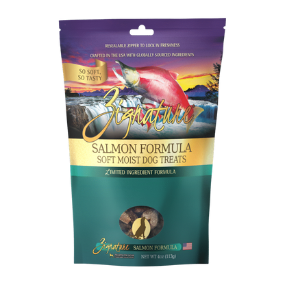 Zignature Salmon Formula Soft Moist Dog Treats 4 oz
