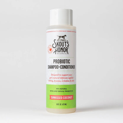 Skout's Honor Sunkissed Coconut Probiotic Shampoo + Conditioner 16 oz.