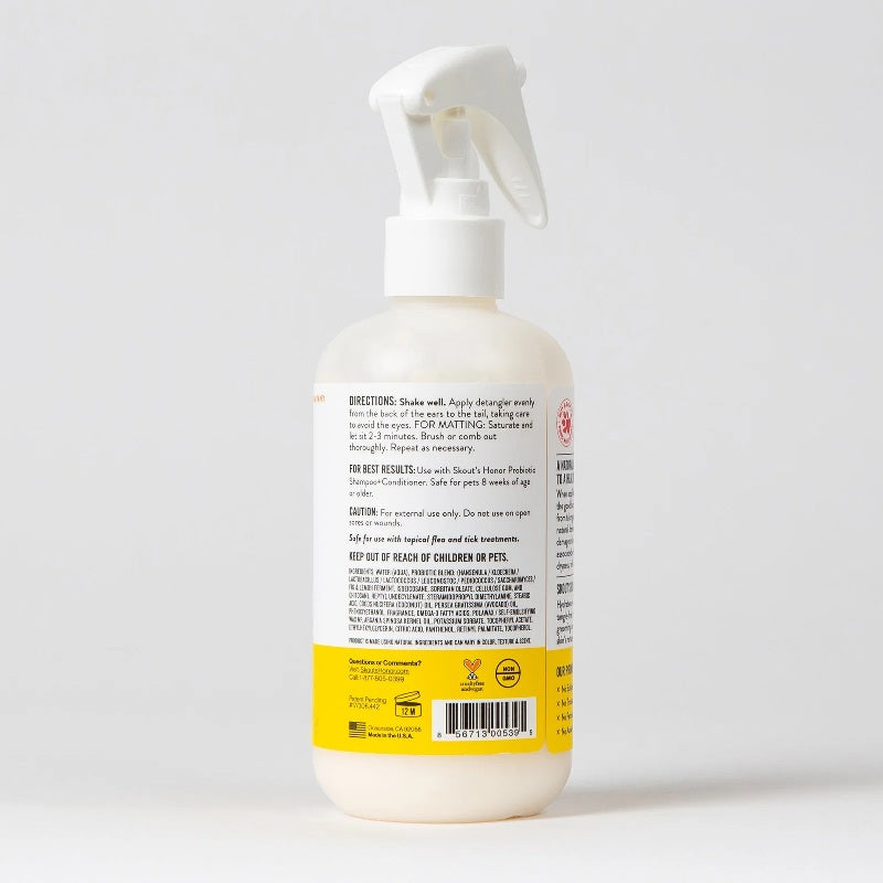 Skout's Honor Probiotic Detangler Honeysuckle for Dogs 8 oz
