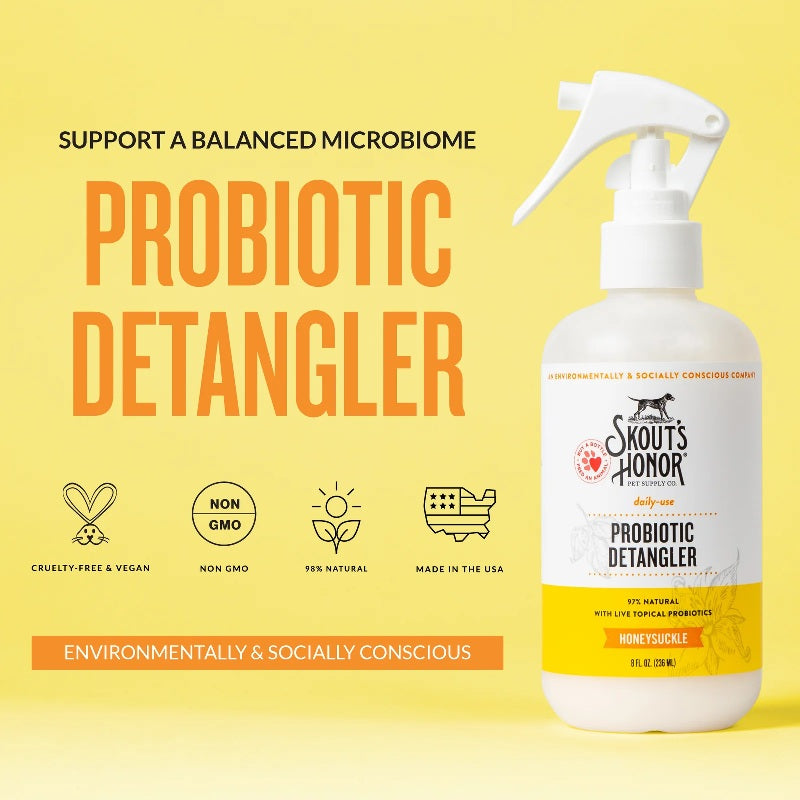 Skout's Honor Probiotic Detangler Honeysuckle for Dogs 8 oz