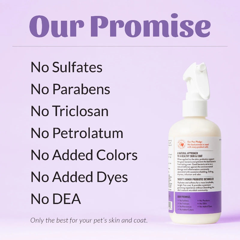 Skout's Honor Probiotic Detangler Lavender for Dogs 8 oz