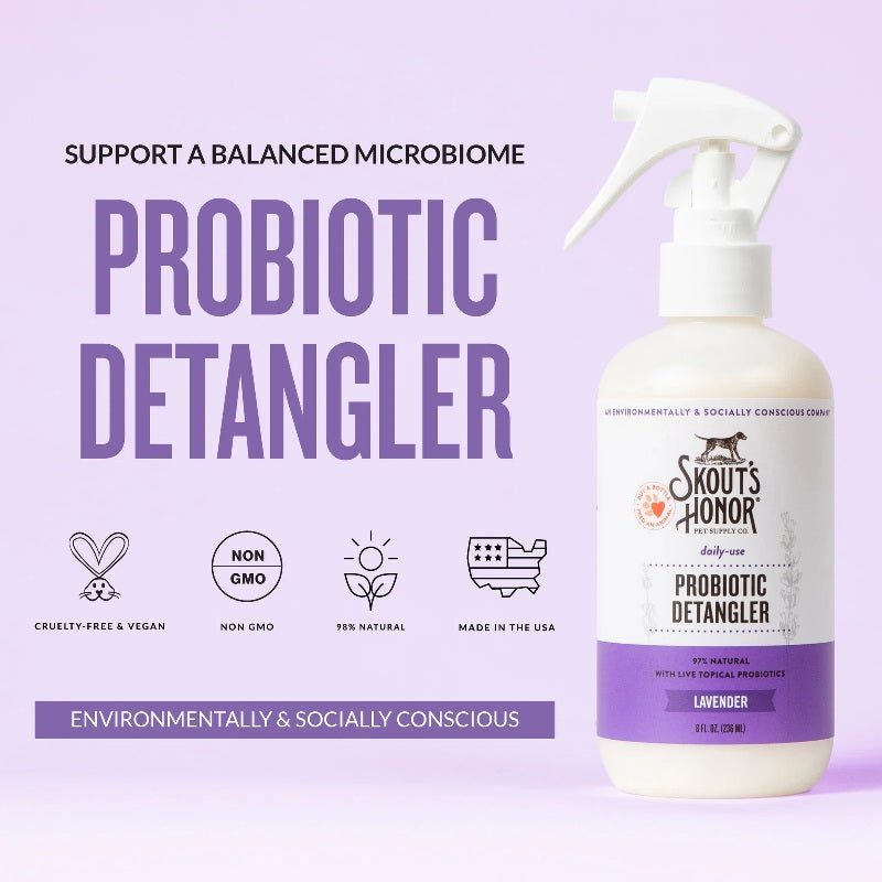 Skout's Honor Probiotic Detangler Lavender for Dogs 8 oz