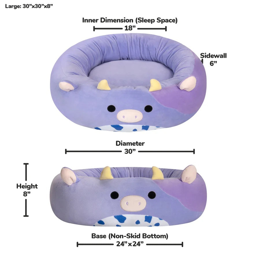 Squishmallows Bubba the Cow Pet Bed