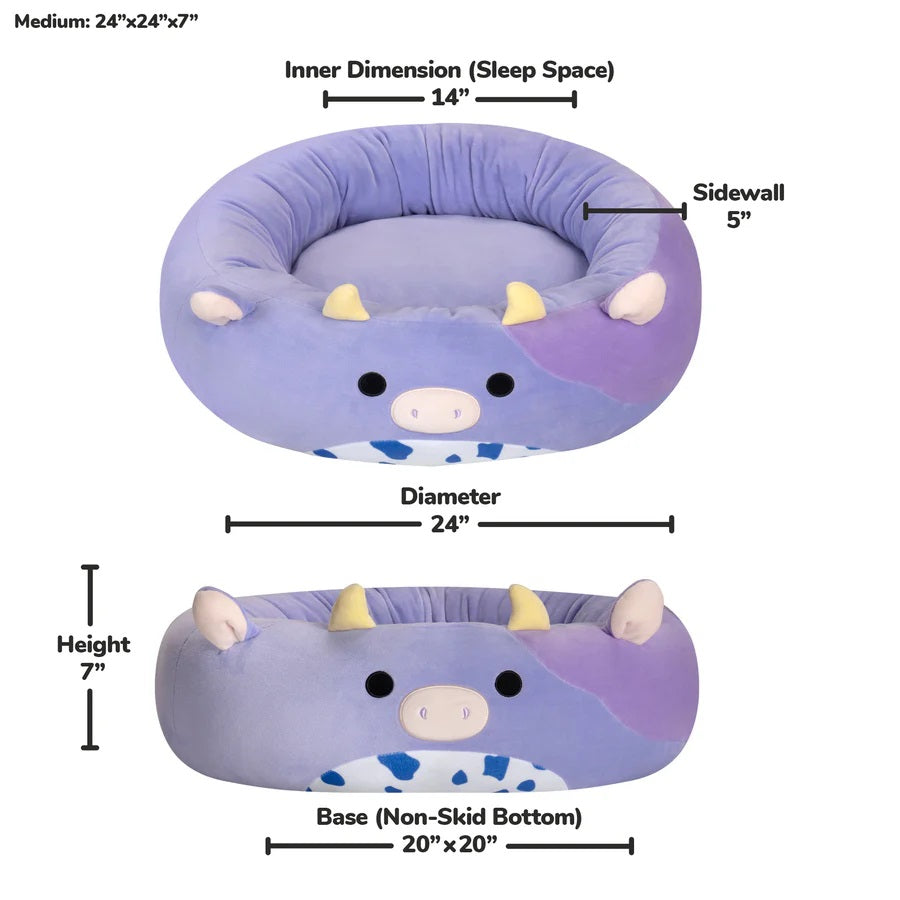 Squishmallows Bubba the Cow Pet Bed