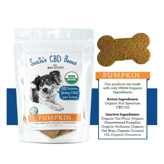 Suzie's CBD Bones for Big Dog's Pumpkin, 16 oz