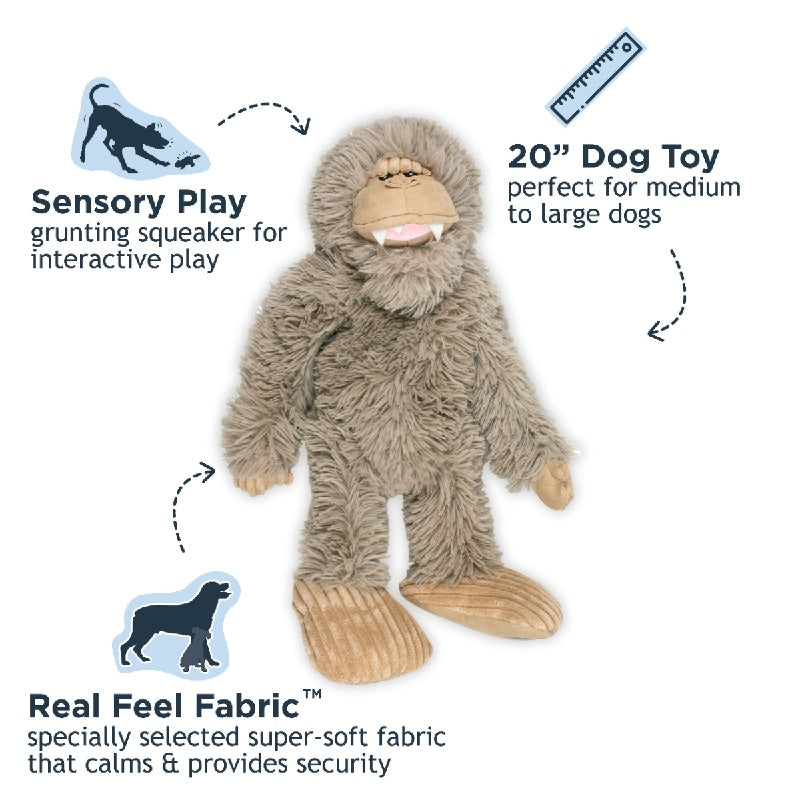 Tall Tails Stuffless Bigfoot with Squeaker Toy
