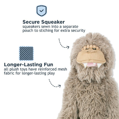 Tall Tails Stuffless Bigfoot with Squeaker Toy