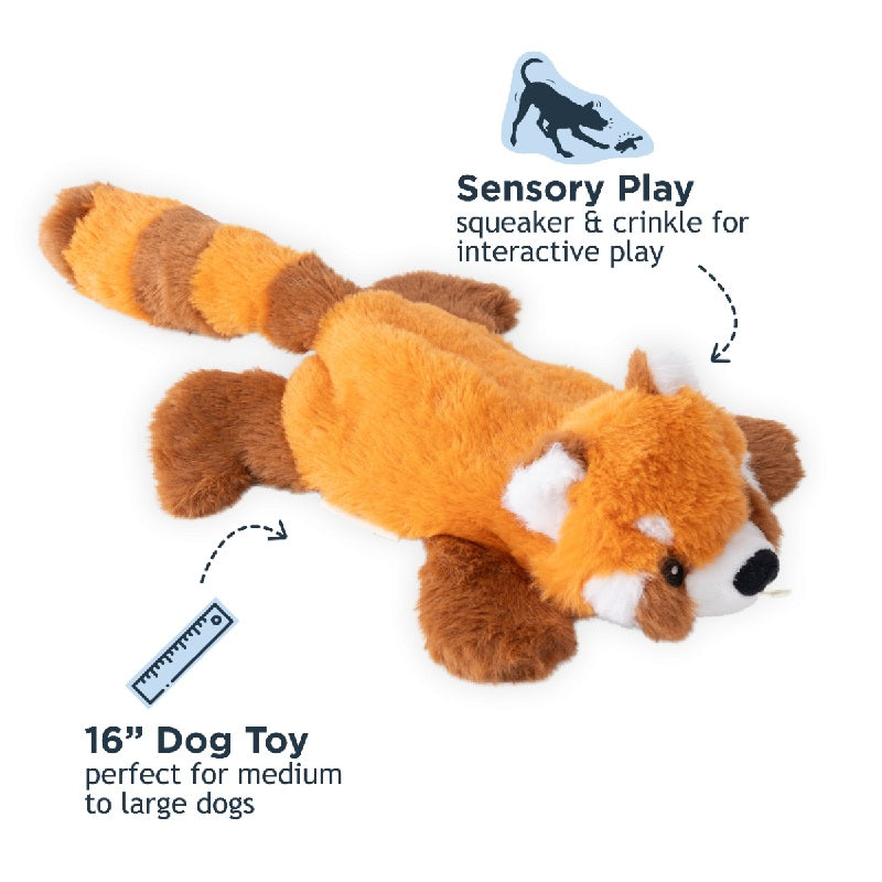 Tall Tails Stuffless Red Panda Squeaker Dog Toy