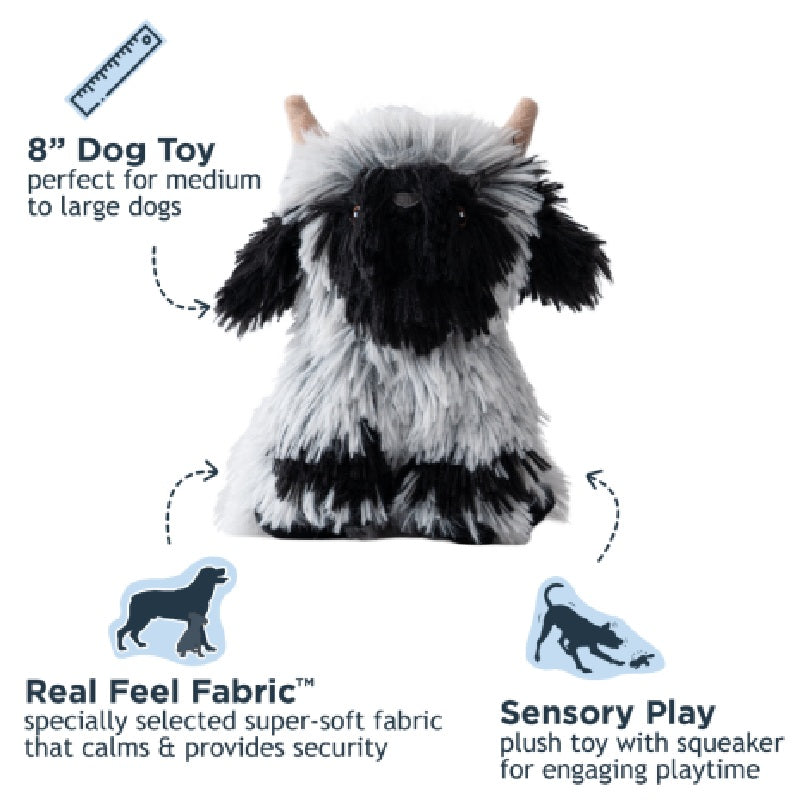 Tall Tails Highland Sheep with Squeaker Dog Toy