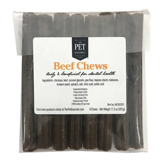 The Pet Gourmet Beef Chews Dog Treats, 8 Pack
