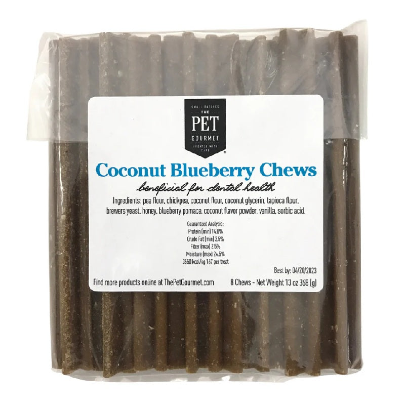 The Pet Gourmet Coconut Blueberry Chews Dog Treats, 8 Pack