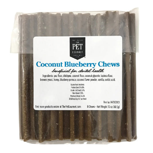 The Pet Gourmet Coconut Blueberry Chews Dog Treats, 8 Pack