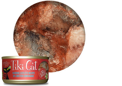 Tiki Cat Grill Sardine Cutlets in Lobster Consomme Grain-Free Canned Cat Food