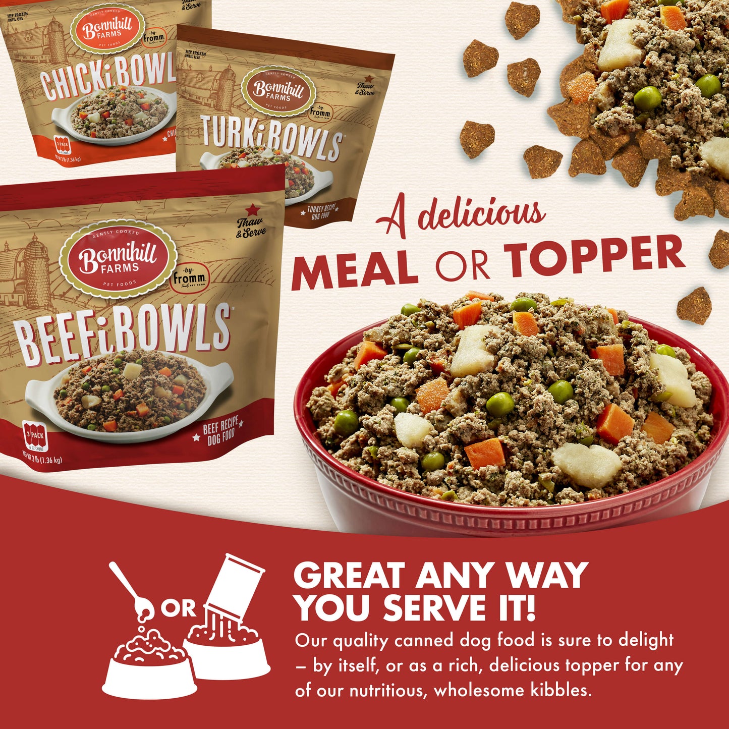 Bonnihill Farms™ by Fromm® BeefiBowls Beef Recipe Dog Food