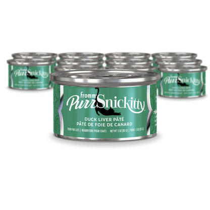 Fromm Purrsnickitty Duck Liver Pate Canned Cat Food, 3 oz