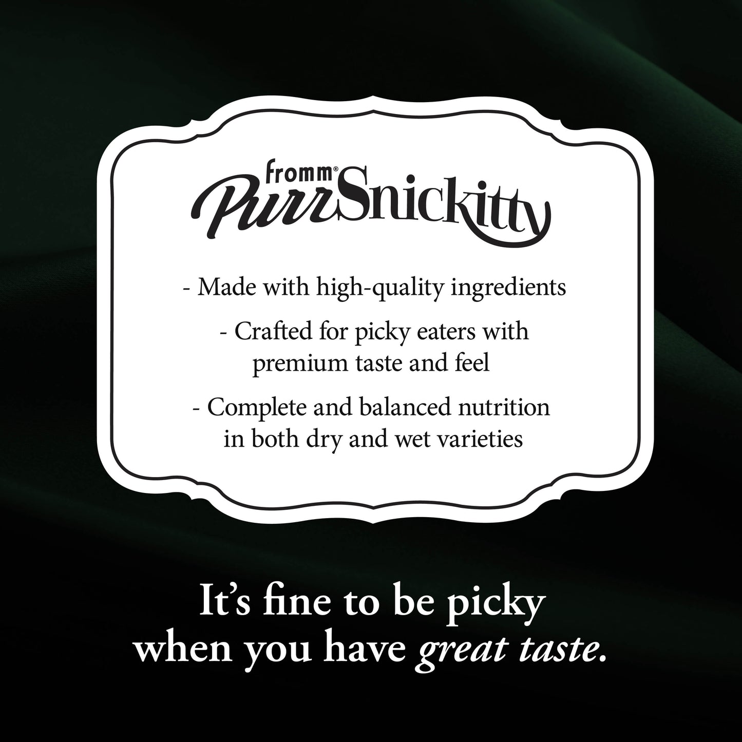 Fromm PurrSnickitty Game Bird Grandeur Recipe Cat Food