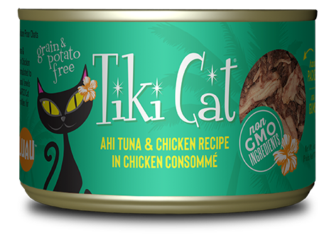 Tiki Cat Luau Ahi Tuna & Chicken in Chicken Consomme Grain-Free Canned Cat Food