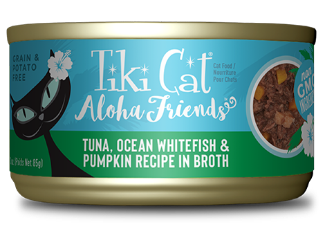 Tiki Cat Aloha Friends Tuna with Ocean Whitefish & Pumpkin Grain-Free Wet Cat Food