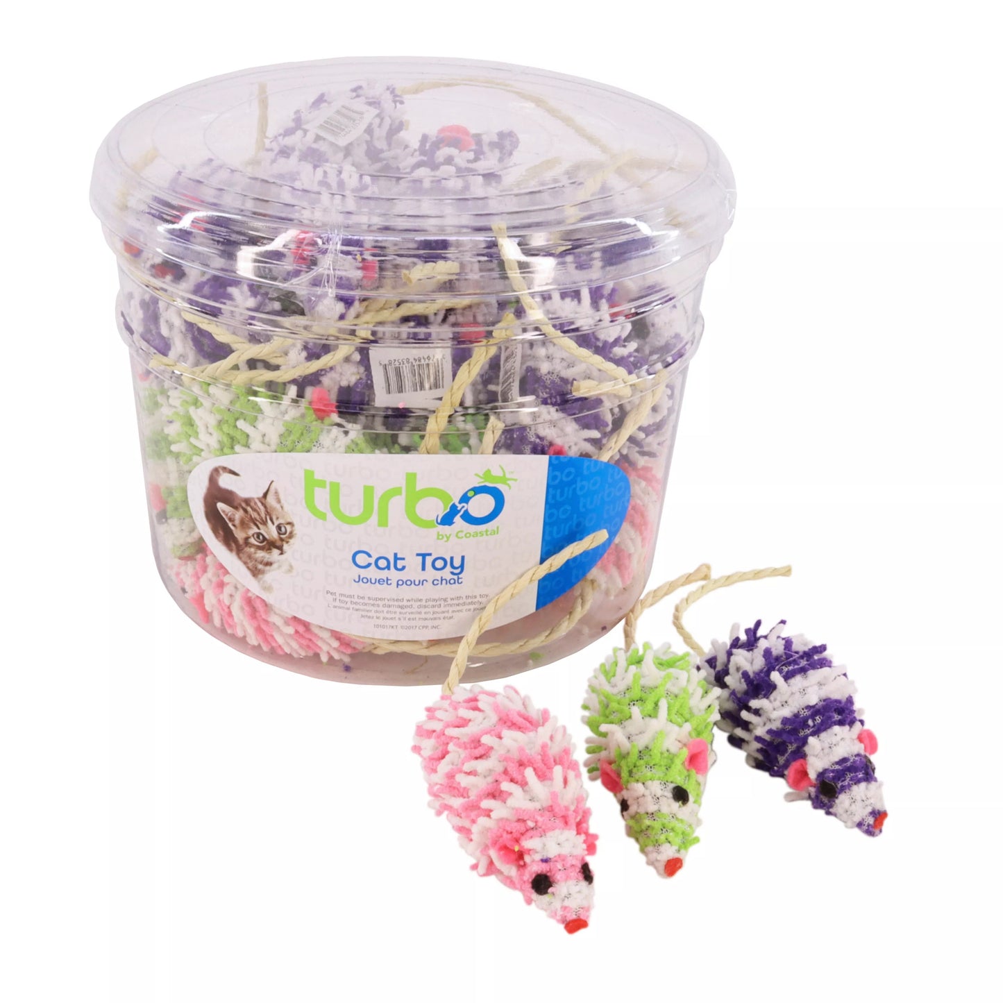 Turbo Mop Mice Cat Toy One Count