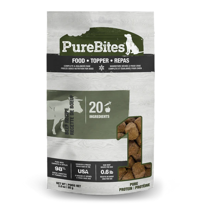 PureBites Beef Freeze-Dried Dog Food