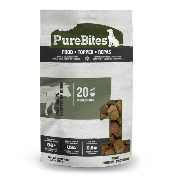 PureBites Beef Freeze-Dried Dog Food