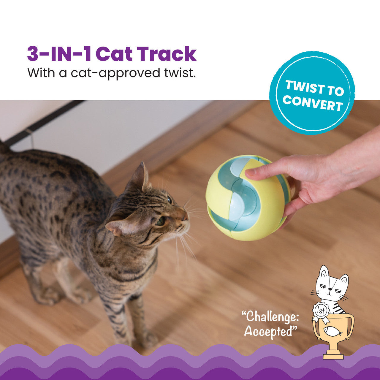 Catstages Twist-A-Ball Convertible Cat Toy