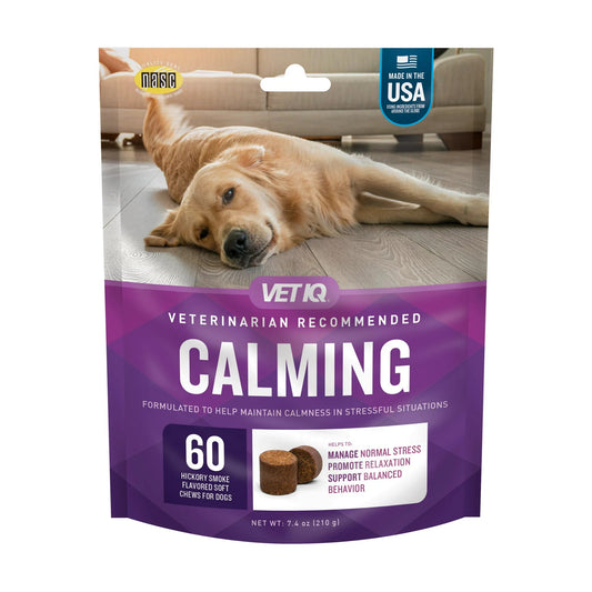 VetIQ Calming Hickory Smoke Flavor Soft Chew for Dogs 7.4 oz., 60 ct