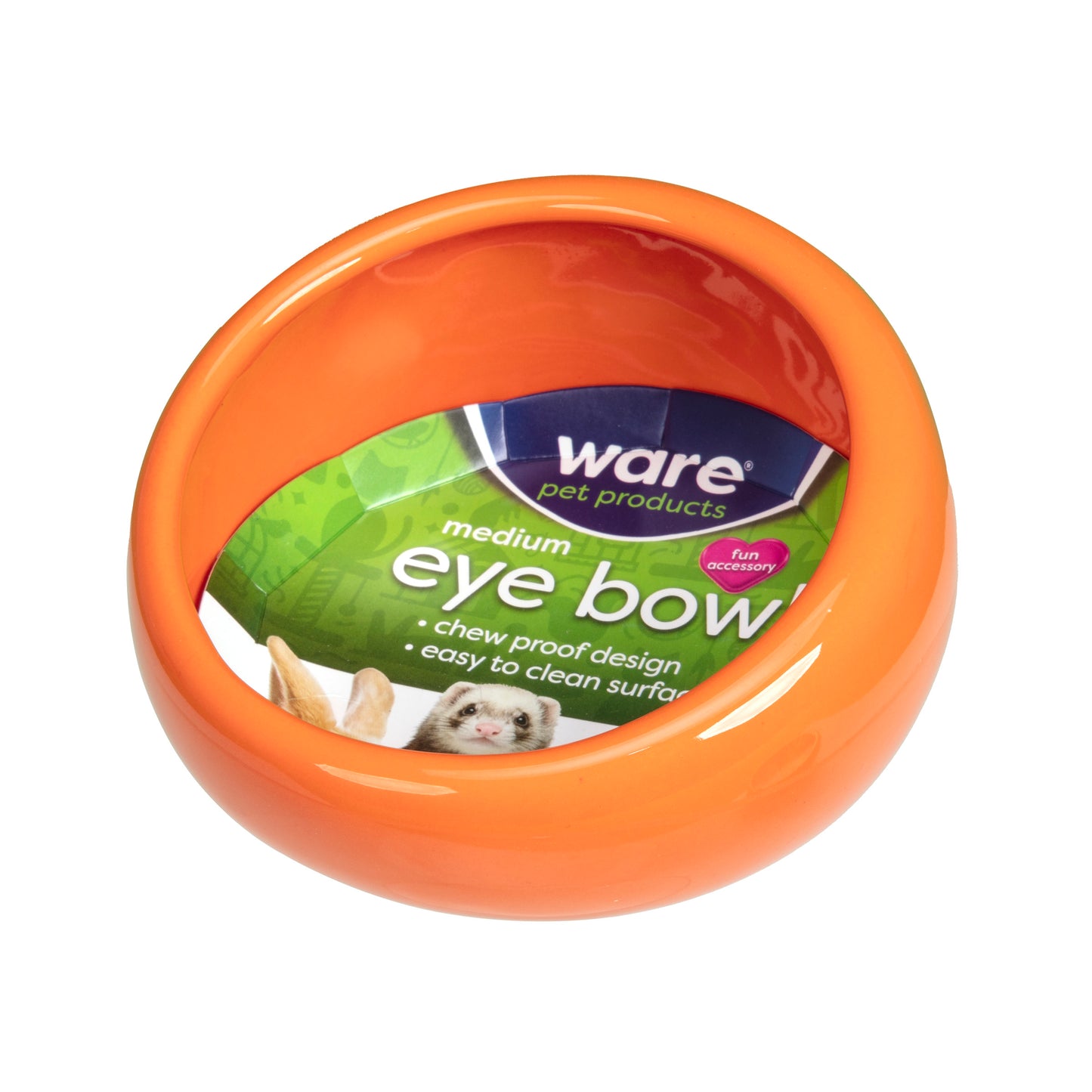 Ware Chew Proof Eye Bowl for Small Pets, Medium