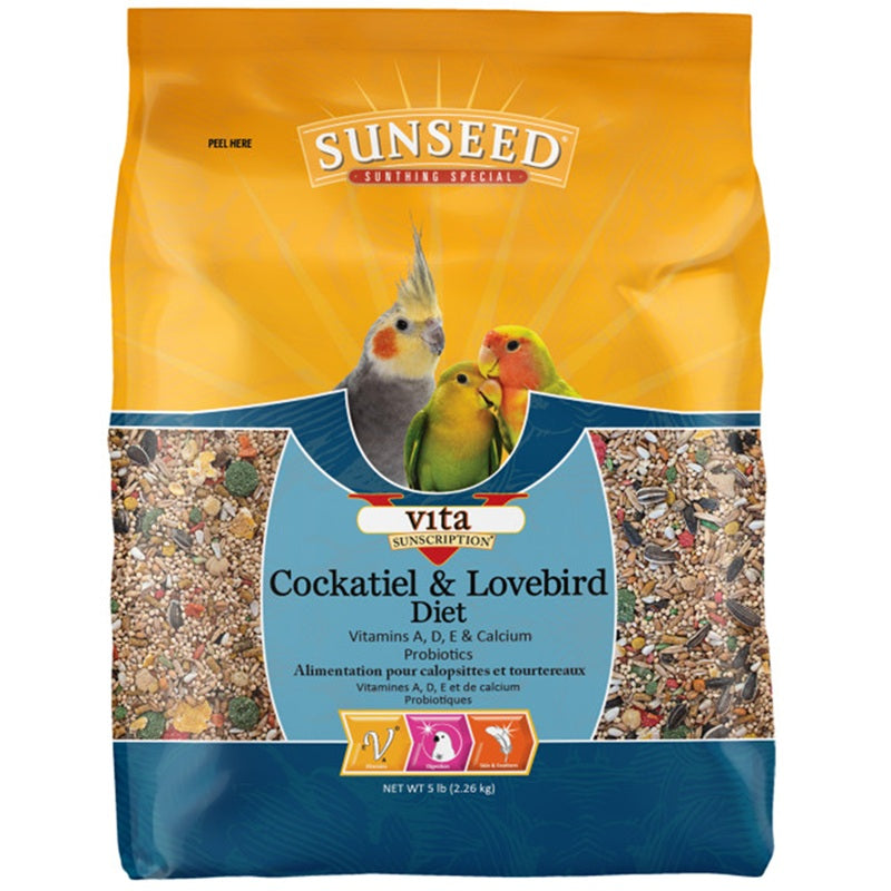 Sunseed vita Cockatiel & Lovebird diet 5lb
