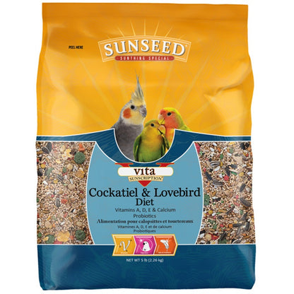 Sunseed vita Cockatiel & Lovebird diet 5lb