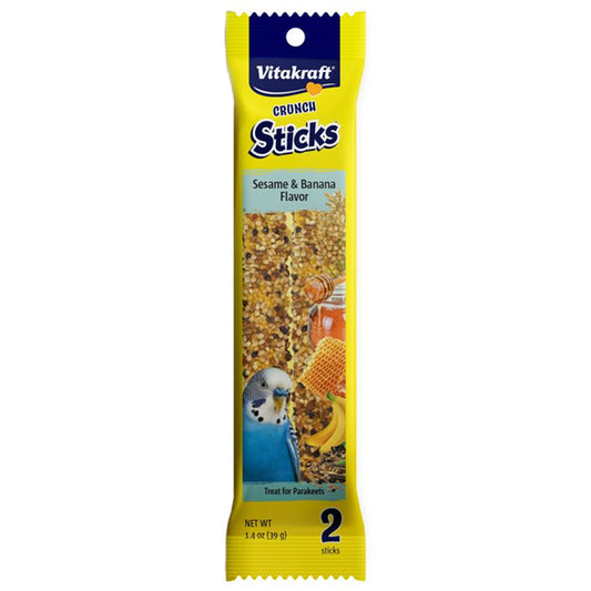 Vitakraft Crunch Sticks Sesame & Banana Flavor Parakeet Bird Treat