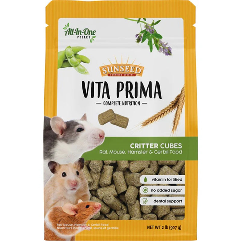 Sunseed Vita Prima Critter Cubes Food 2lb