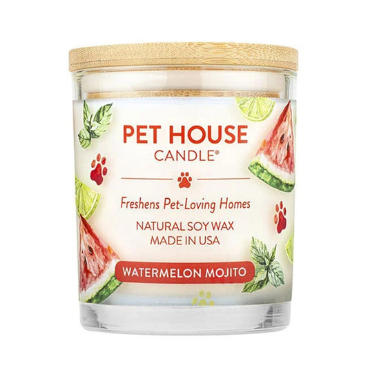 Pet House Watermelon Mojito Plant-Based Soy Wax Candle