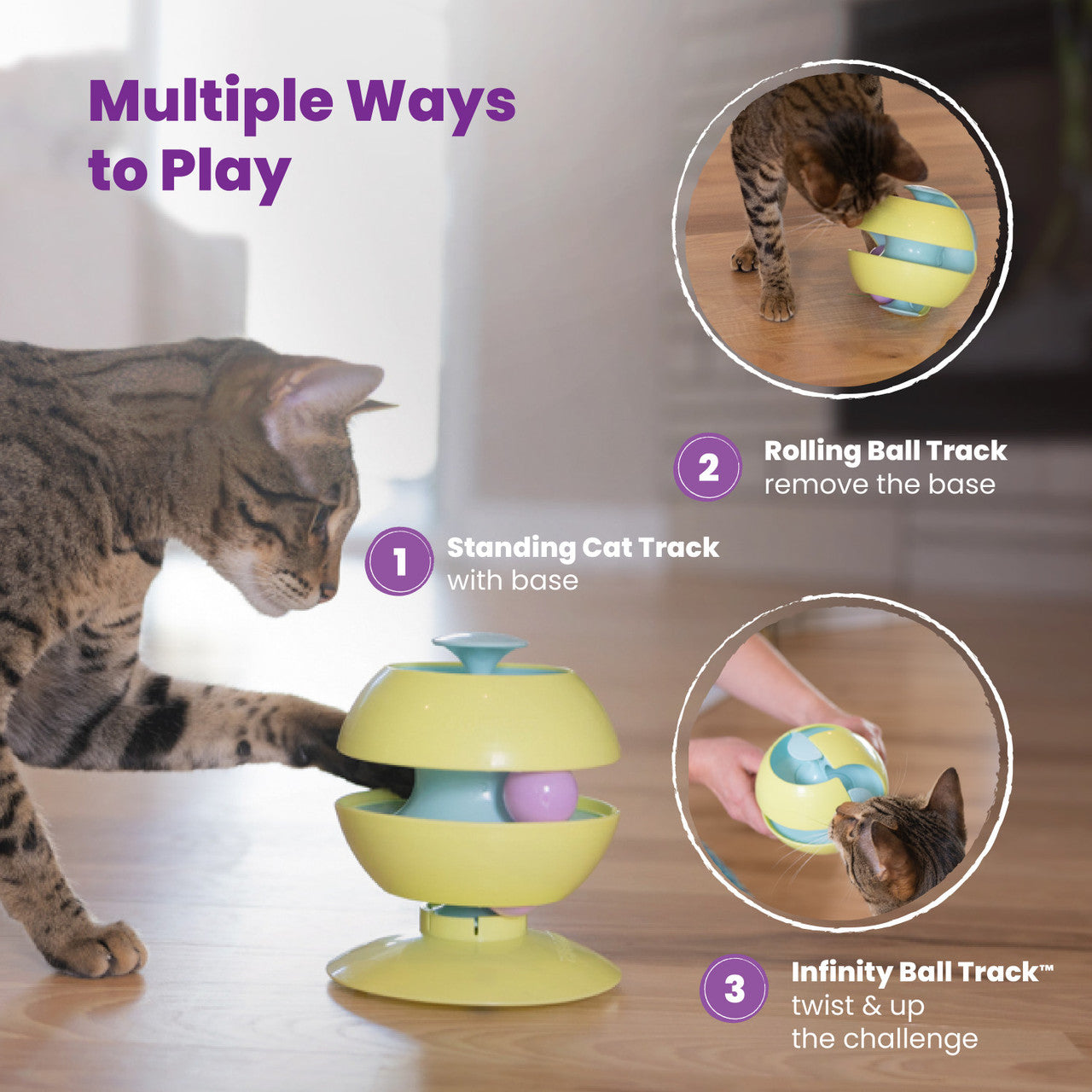 Catstages Twist-A-Ball Convertible Cat Toy