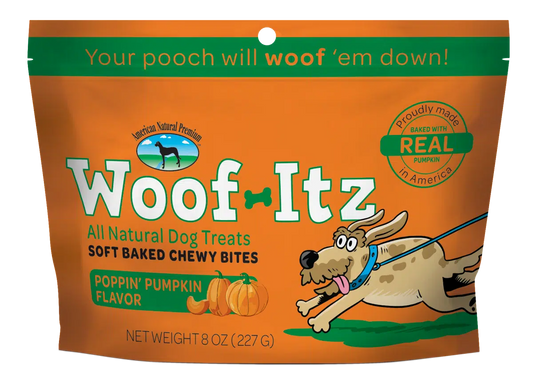 American Natural Premium Woof-Itz Poppin' Pumpkin Dog Treats