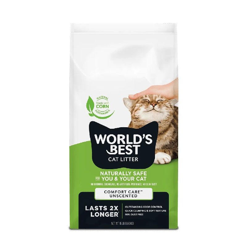 World's Best Cat Litter Comfort Care Unscented, 15lb