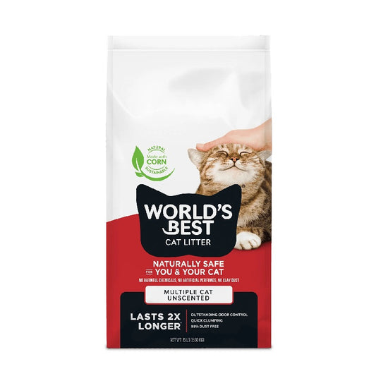World's Best Cat Litter Multiple Cat Unscented, 15lb