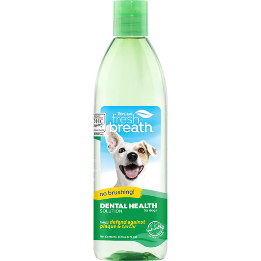 TropiClean Fresh Breath Dental Health Solution Dog Dental Water Additive