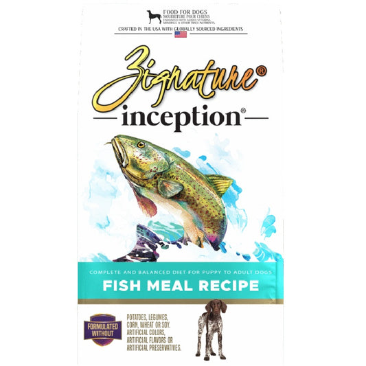 Zignature Inception Fish Meal Recipe Dog Food