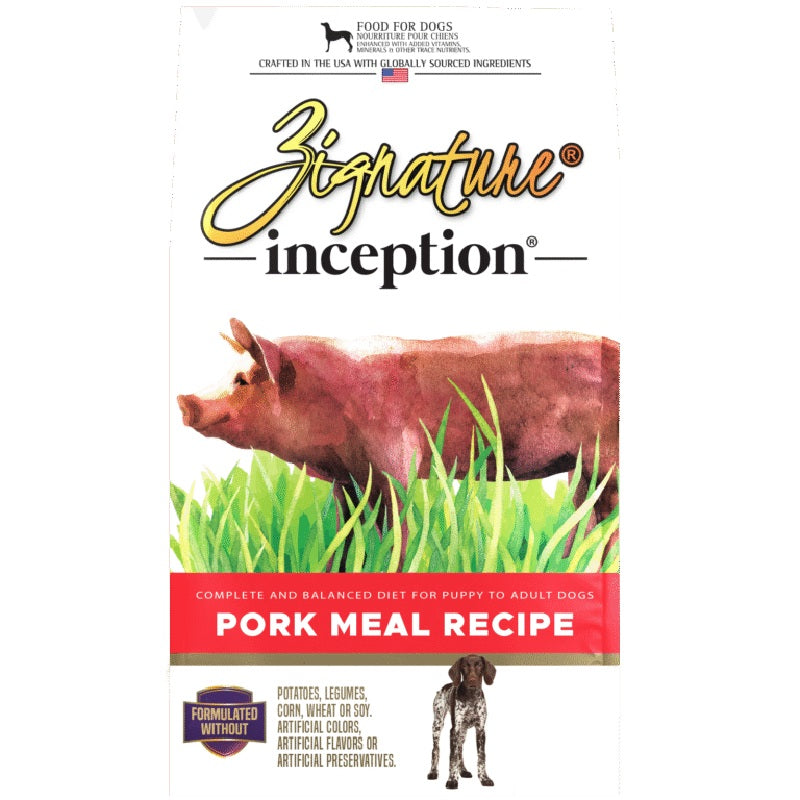 Zignature Inception Pork Meal Recipe Dog Food