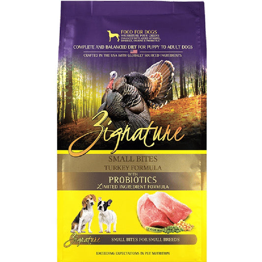 Zignature Turkey Formula Small Bites Dry Dog Food