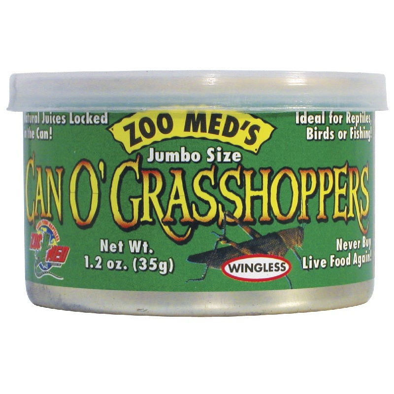 Zoo Med Jumbo Can O' Grasshoppers Reptile & Bird Food