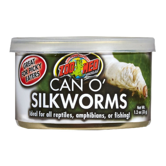 Zoo Med Can O' Silkworms Reptile Food