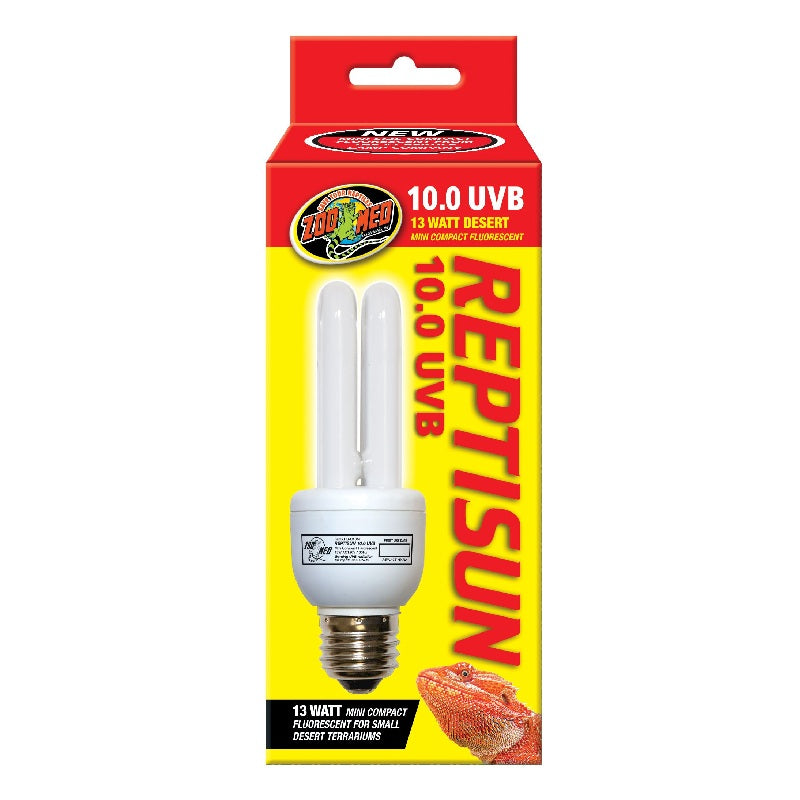 Zoo Med Reptisun 10.0 UVB 13-Watt Desert Mini Compact Fluorescent Lamp