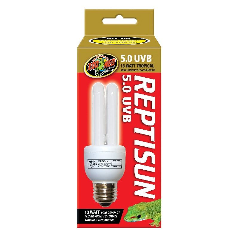 Zoo Med Reptisun 5.0 UVB 13-Watt Tropical Mini Compact Fluorescent Lamp